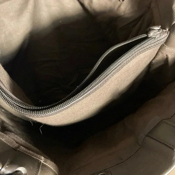 Esprit  brown faux leather messenger shoulder bag - Picture 3 of 4